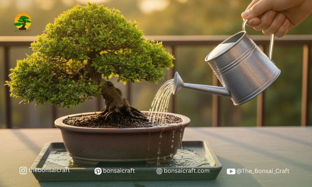 Choose the Best Time for Watering Bonsai Tree