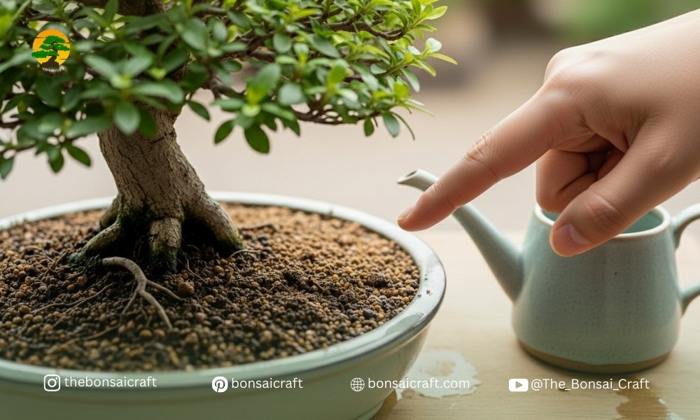 Watering Bonsai When the Soil Starts to Dry Out