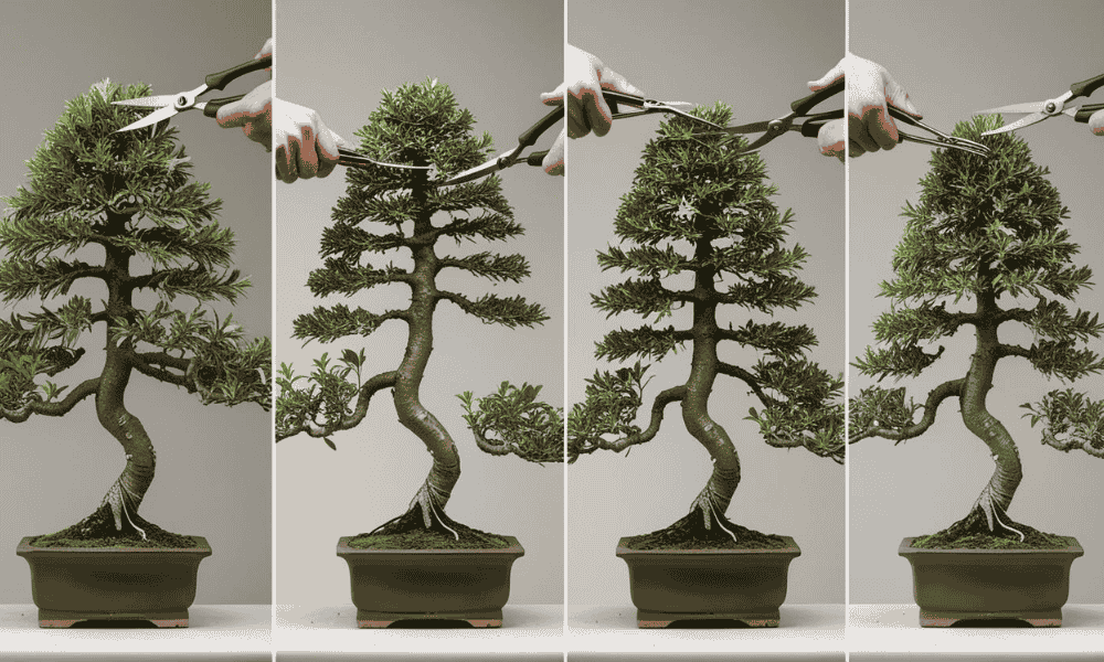 Pruning and Shaping Ficus Bonsai