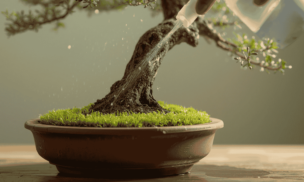 Watering Tips for Bonsai Trees with Moss