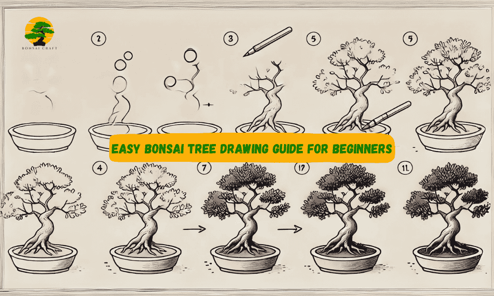 Bonsai Tree Drawing Guide for Beginners