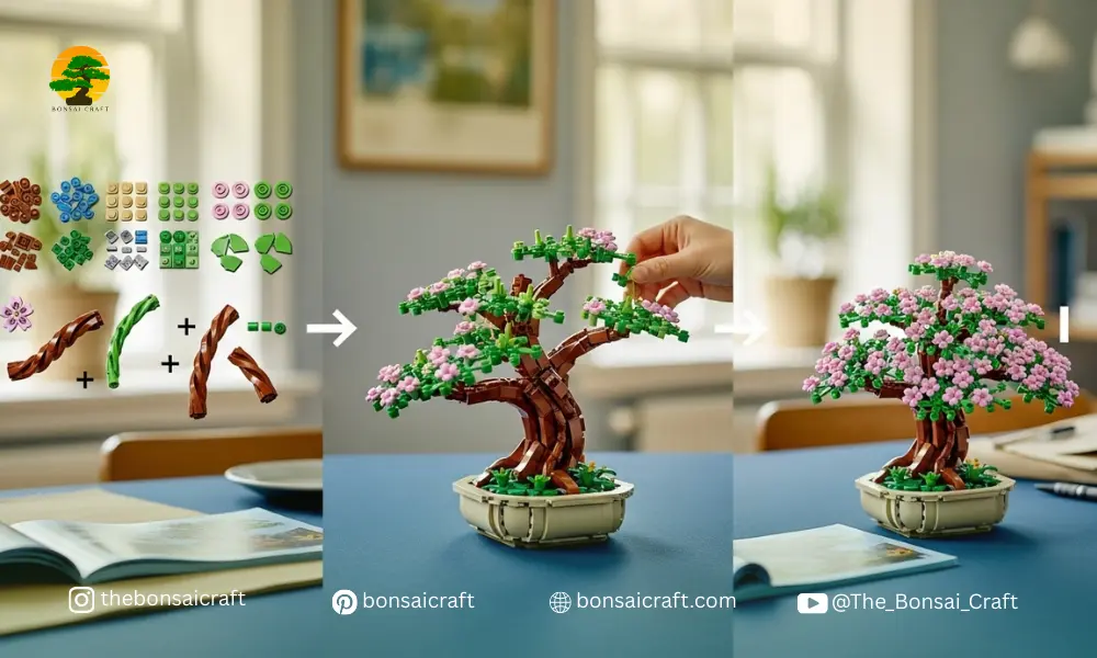 Step-by-Step Instructions For Constructing the Bonsai Tree Set with LEGO