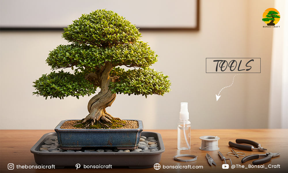 What tools do you need for boxwood bonsai care?