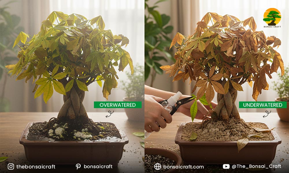 Troubleshooting Watering Issues in Money Tree Bonsai