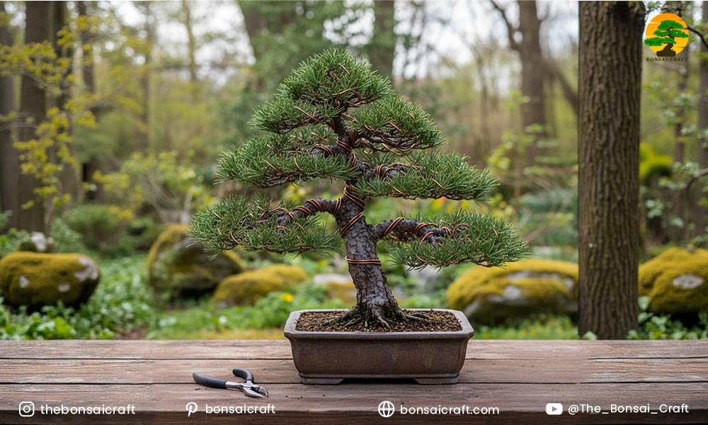Wiring and Shaping Pinus Mugo Bonsai