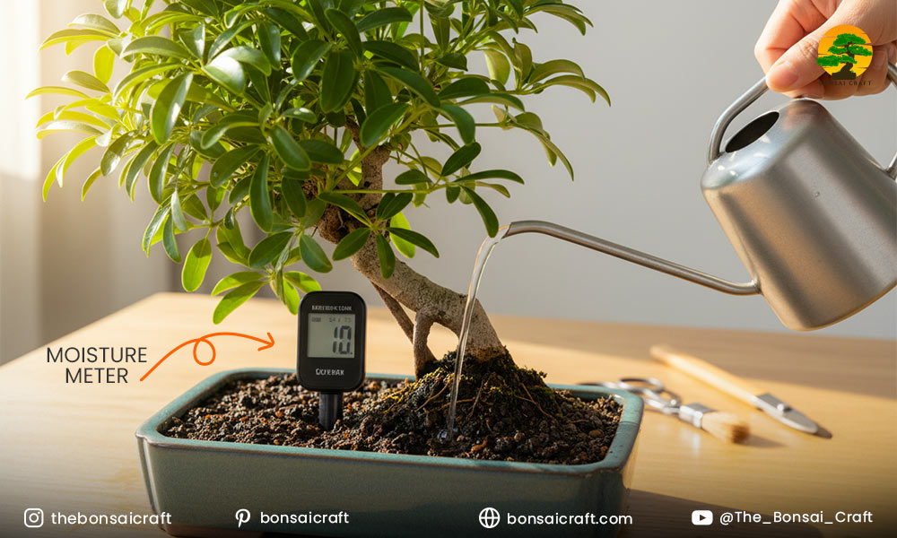 Best Watering Tools for Your Hawaiian Umbrella Bonsai