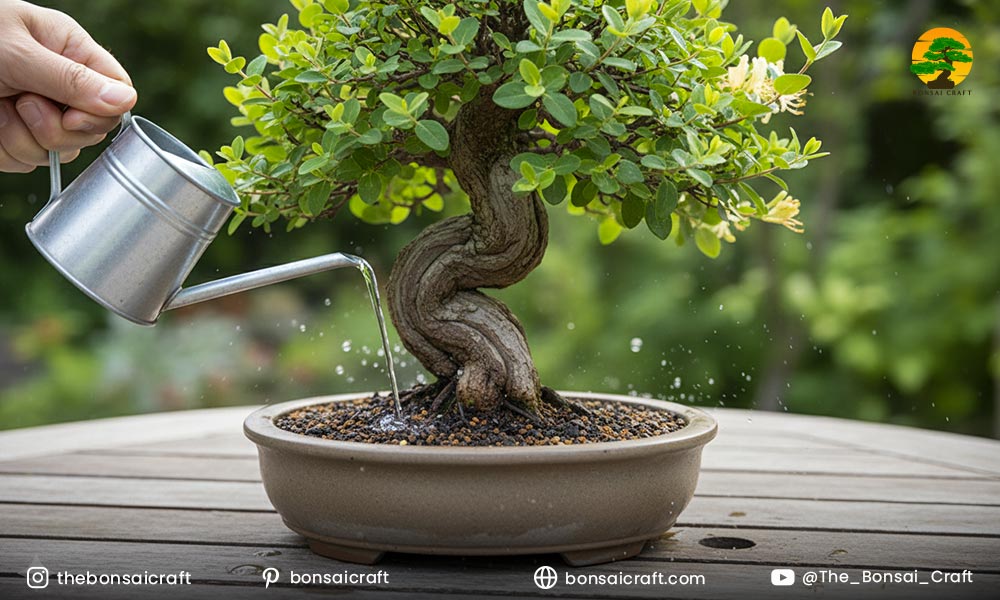 Watering Your Honeysuckle Bonsai