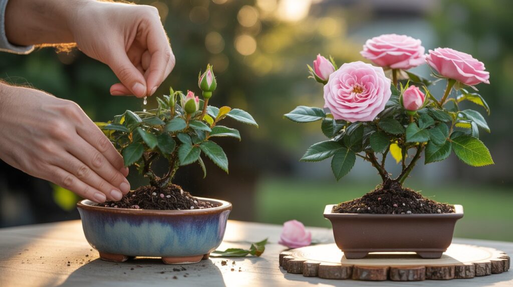 Rose Bonsai Ongoing Care and Maintenance