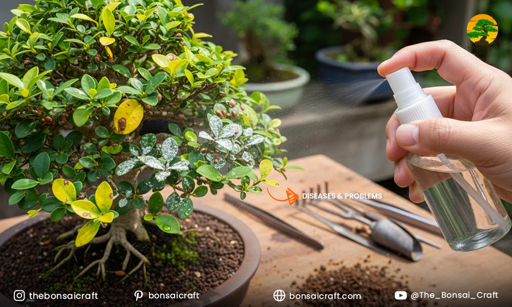 Common pests and diseases affecting Premna bonsai leaves and how to treat them