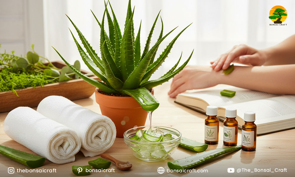 Aloe barbadensis gel and sliced leaves showcasing natural skin care and medicinal benefits.