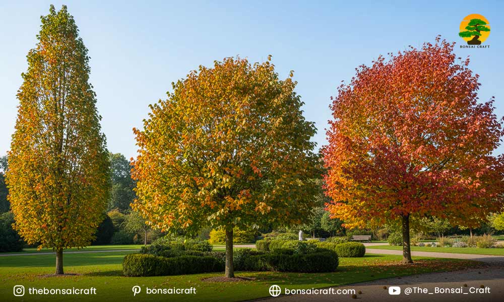Explore the types of Liquidambar styraciflua to choose the right Sweetgum for your landscape